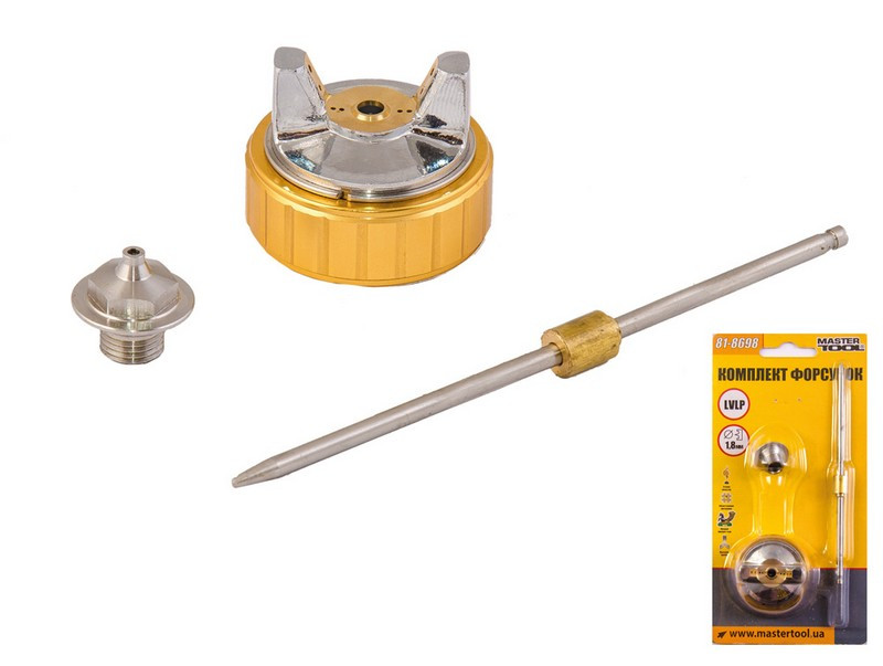 Комплект форсунок до lvlp ø1.8мм Mastertool 81-8698
