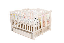 Ліжко DUO на шарнірах з підшипником з відкидною боковиною з шухлядами (сл.к)