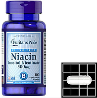 Ниацин Puritan's Pride Niacin 500 мг 100 капс