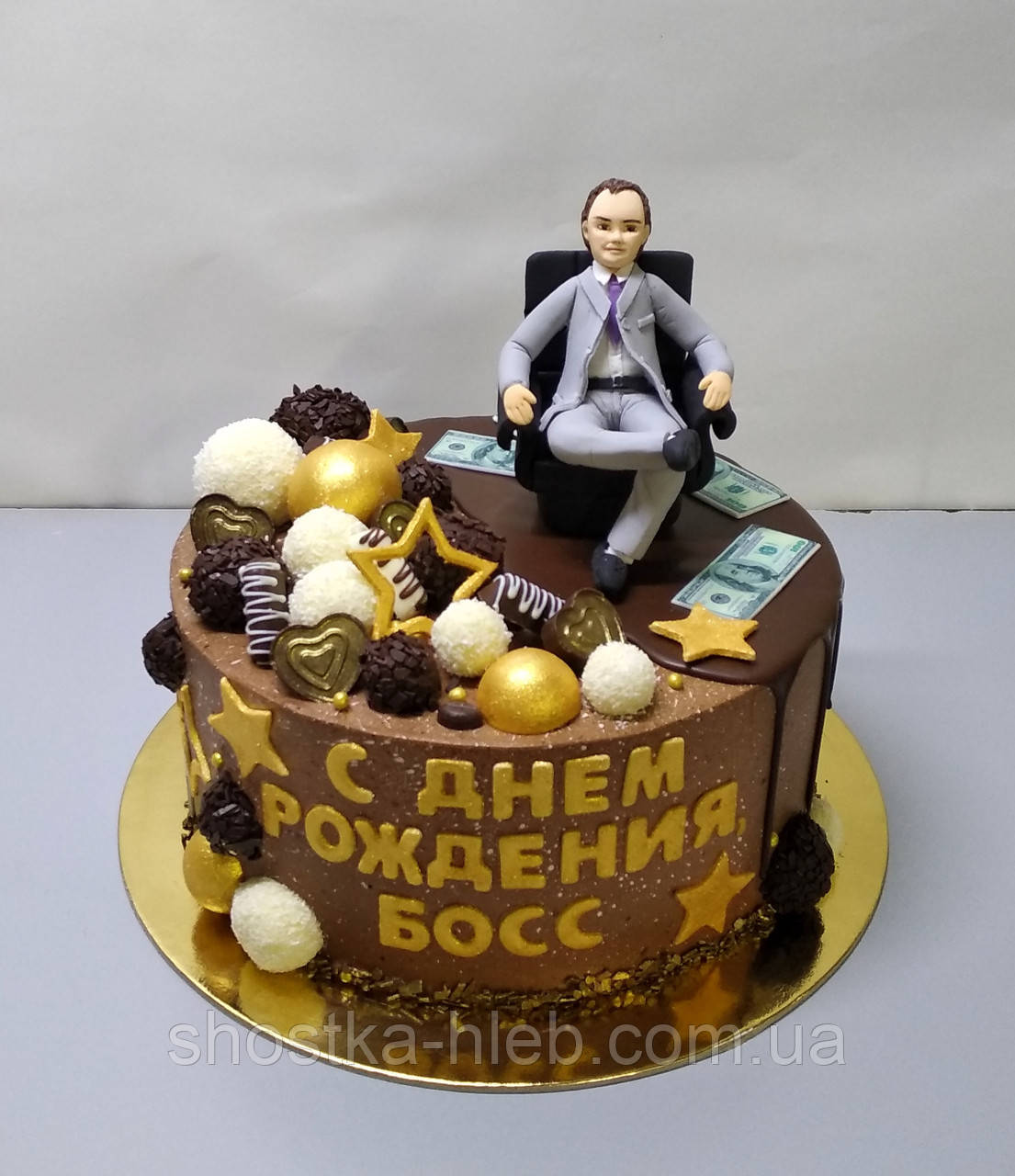 Торт С ДНЁМ РОЖДЕНИЯ БОСС