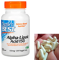 Альфа-липоевая кислота Doctor's BEST Alpha-Lipoic Acid 150 120 капс