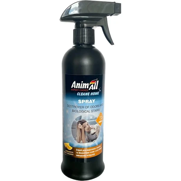 AnimAll Cleane Home Spray Спрей знищувач запахів та біологічних плям, кориця з апельсином