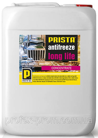 Антифриз Prista Long Life 20л (конц. черв.) (шт.)