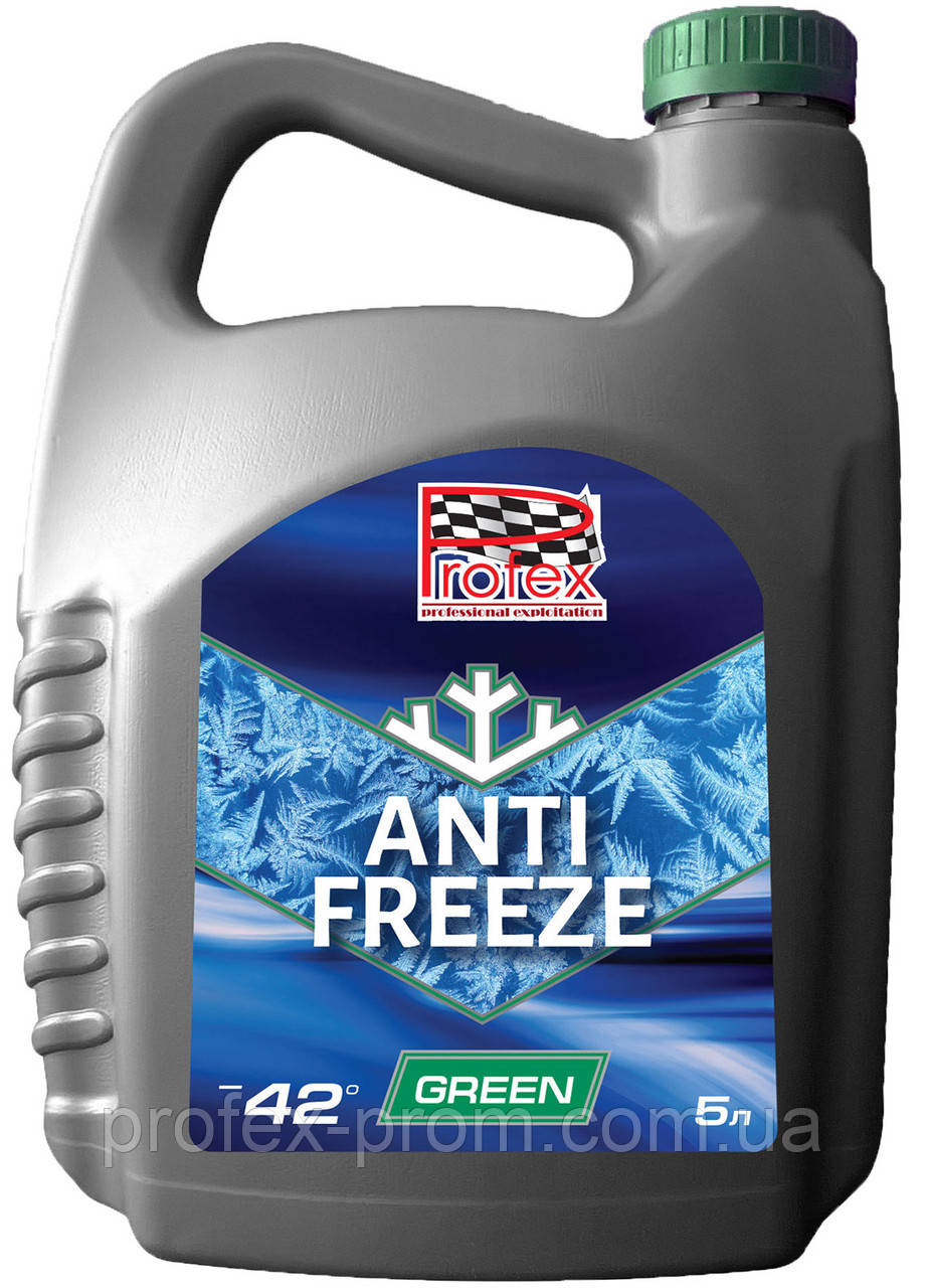Охолоджуюча рідина Antifreeze ТМ"Profex" Professional Green -42 5кг (шт.)