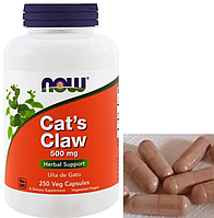 Кошачий коготь NOW Cats Claw 500 mg 250 капс