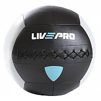 Мяч для кроссфита LivePro Wall Ball 12 кг черный/серый