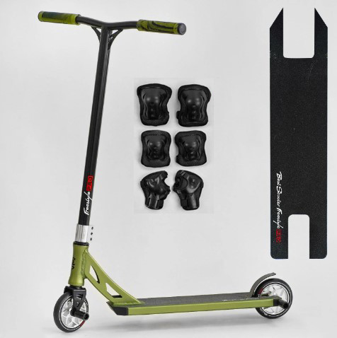 Трюковий самокат Best Scooter Freestyl система компресії HIC, діаметр коліс 120 мм, ширина керма 58 см, пеги 2