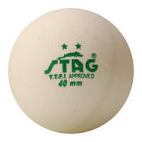 Шарики для настольного тенниса Stag Two Star White Ball 3 шт