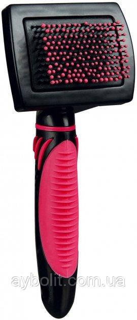 Пуходерка Trixie для котів, пластикова ручка з кульками 7x16 см, фото 1