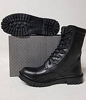 Берці тактичні демісезонні натуральна шкіра чорні Armos НАТО, розмір 36 37 38 40 41 42 43 44 45 46