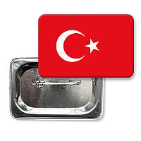 Туреччина прапор значок