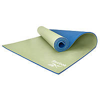 Мат для йоги Reebok Double Sided RAYG-11060BLGN синий/зеленый