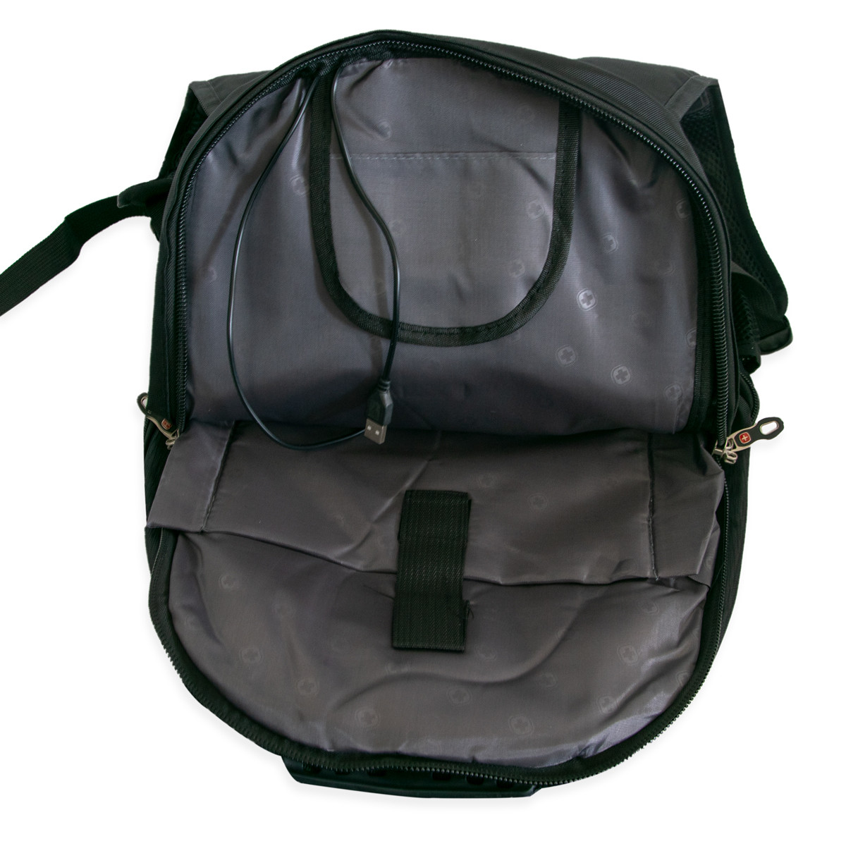 Дорожный рюкзак туристический "6928" Черный с чехлом, мужской рюкзак городской и спортивный 35 л (TS) - фото 3 - id-p1658114643