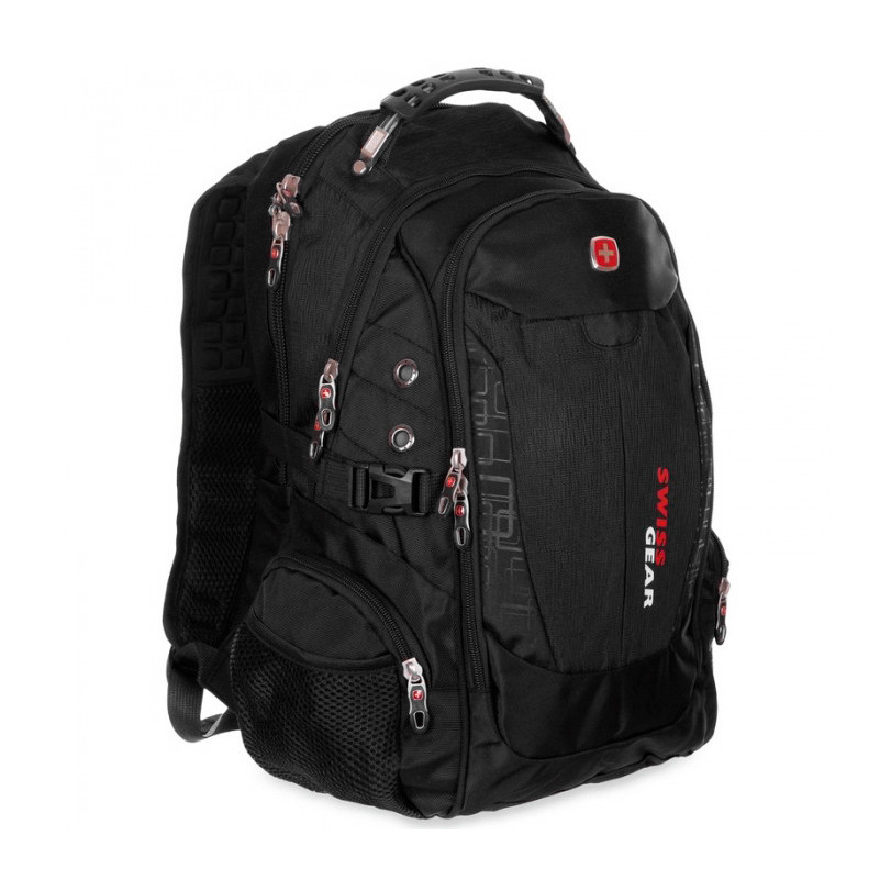 Дорожный рюкзак туристический "6928" Черный с чехлом, мужской рюкзак городской и спортивный 35 л (TS) - фото 7 - id-p1658114643