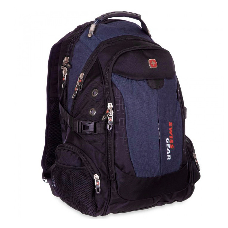 Большой рюкзак для путешествий "6928" Сине-черный, городской рюкзак мужской 35 л (рюкзак чоловічий) (TS) - фото 7 - id-p1658114644
