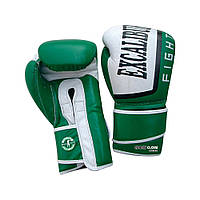 Перчатки боксерские Excalibur 529-03 Trainer (10 oz) белый/зеленый