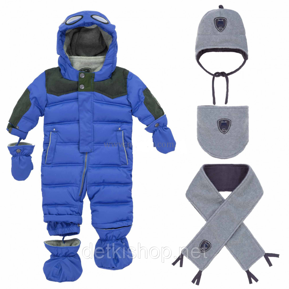 Дитячий зимовий термо комбінезон для хлопчика Deux par Deux, розмір 68