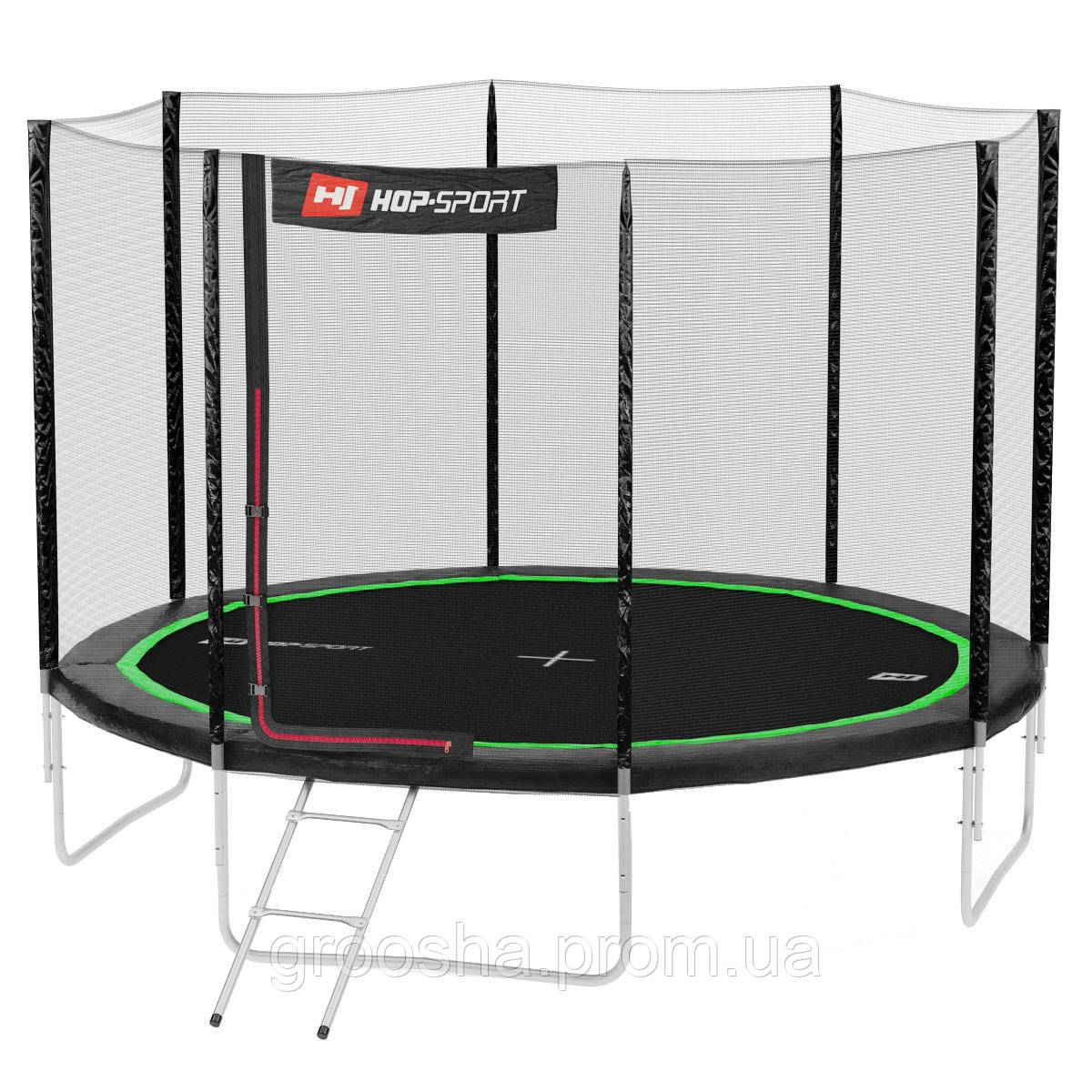 Батут Hop-Sport с Внешней Сеткой 366 См Black/green — Купить Недорого ...