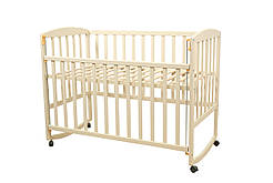 Ліжко AMELI з рухомою боковиною, дугами та колесами (сл.кістка)