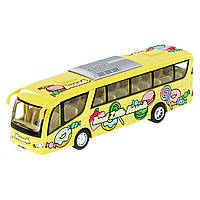 Машинка металлическая Автобус DESSERT Kinsmart KS7103W инерционная 1:65 (Желтый), Time Toys
