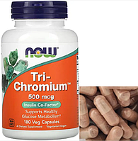 Хром NOW Tri-Chromium 500 mcg 180 капс