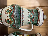 Виріб Глек глиняний з кришкою Косівської авторської розписі ручної роботи великий, фото 3