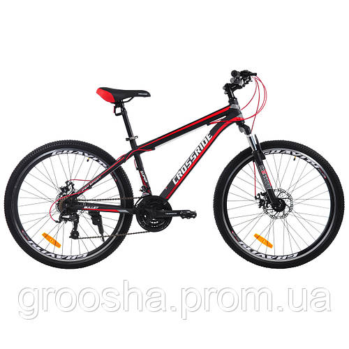 Велосипед 26 Crossride MTB ST Bullet 2021 15 черный/красный 02621/15 ...