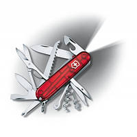 Нож Victorinox Huntsman Lite 1.7915.T полупрозрачный красный