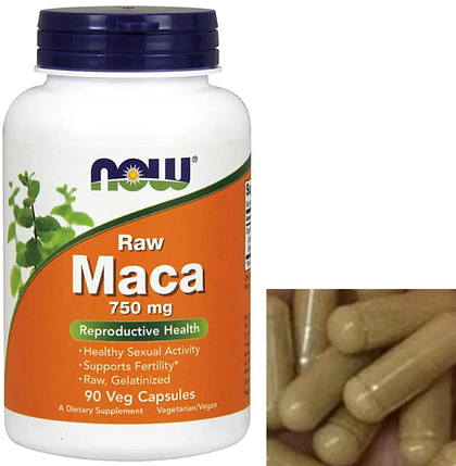 Мака Now Foods Maca 750 mg 90 капс, фото 1