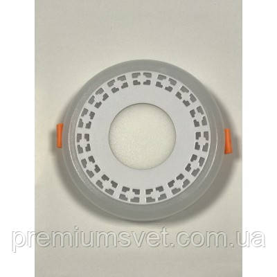 Точковий світильник LM554 LED панель Lemanso "Кубики"3+3W з синьою підсвіткою 350Lm 4500K 175-265V коло