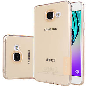 TPU чохол Nillkin для Samsung Galaxy A3 A310f 2016 золотистий