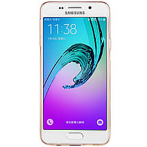 TPU чохол Nillkin для Samsung Galaxy A3 A310f 2016 золотистий, фото 3