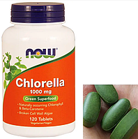 Хлорелла NOW Chlorella 1000 mg 120 таб