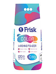 Пральний порошок для кольорових речей сухий Frisk "Color" 10 кг для ручного та автоматичного прання