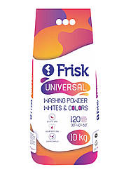 Пральний порошок Frisk "Universal" 10 кг для різних типів тканин / Універсальний засіб для прання одягу