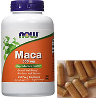 Мака NOW Maca 500 mg 250 капс