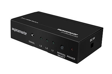 Спліттер Promate Proswitch-H3 Black (Уцінка) (ch_proswitch-h3.black)