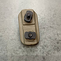 Посадкове гніздо під антабку для цівки, колір Койот, DLG TACTICAL (DLG-150-beige) QD KeyMod / M-LOK, фото 4