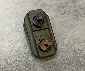 Посадкове гніздо під антабку для цівки, колір Олива, DLG TACTICAL (DLG-150-green) QD KeyMod/MLOK, фото 4
