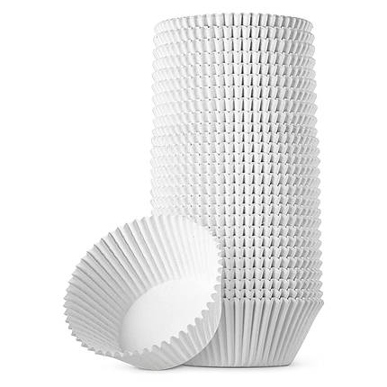 Форми для випічки кексів та маффінів Empire паперові білі максимальний d-8/5 см 500 шт/1 уп, фото 2