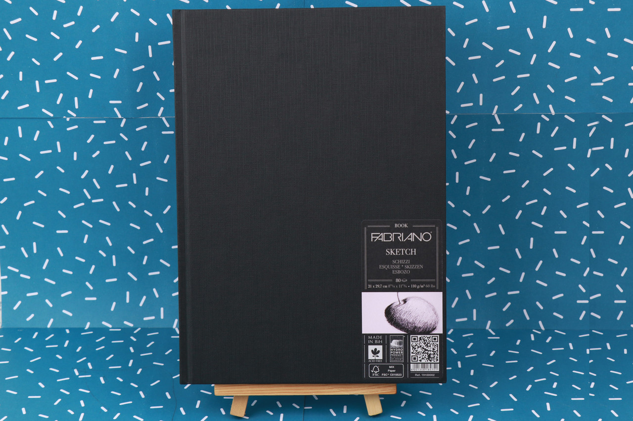 Альбом для ескізів Sketch Book, А4 (21х29,7 см), 80 л, 110 г/м2, тв.обкладинка за довжиною.стор, Fabriano, фото 1