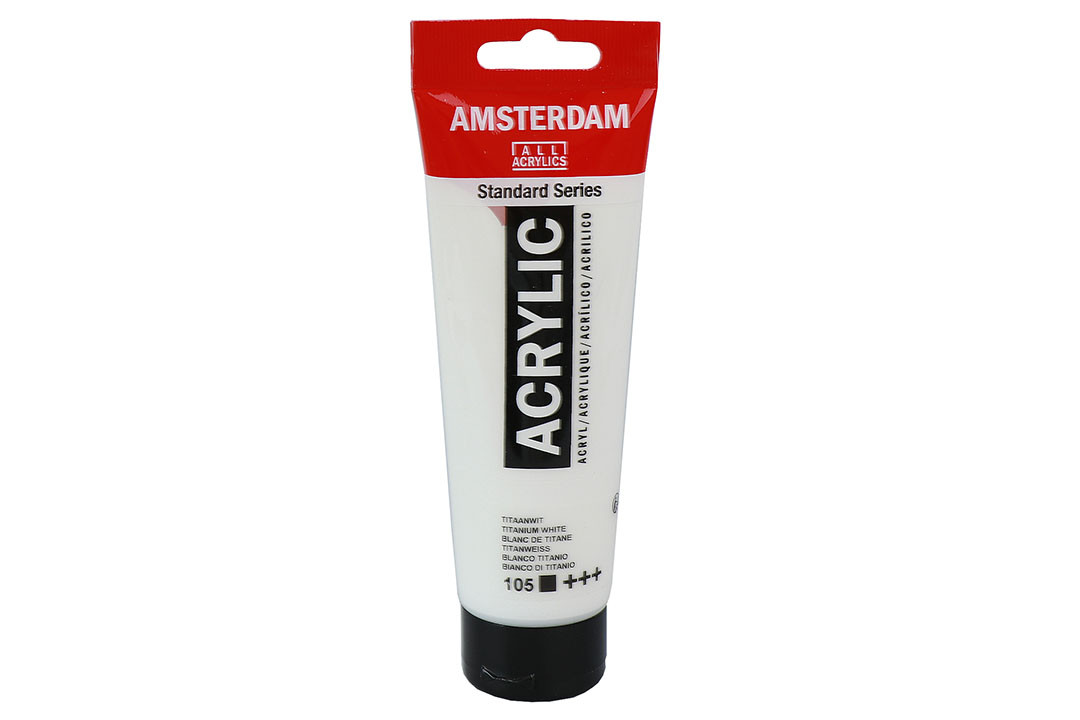 Фарба акрилова AMSTERDAM, (104) Білила цинкові, 120 мл, Royal Talens, фото 1
