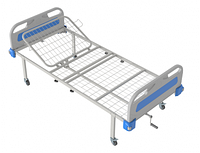 Кровать медицинская функциональная КФ-2-ЕП-БП-К125 передвижная с электроприводом для лежачих больных и