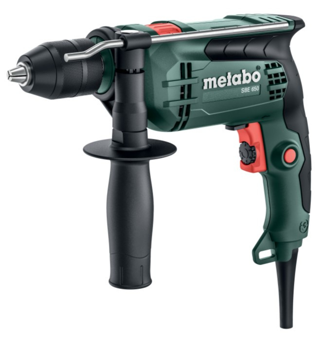 Дриль ударний Metabo SBE 650 зі швидкозатискним патроном (Безкоштовна доставка)