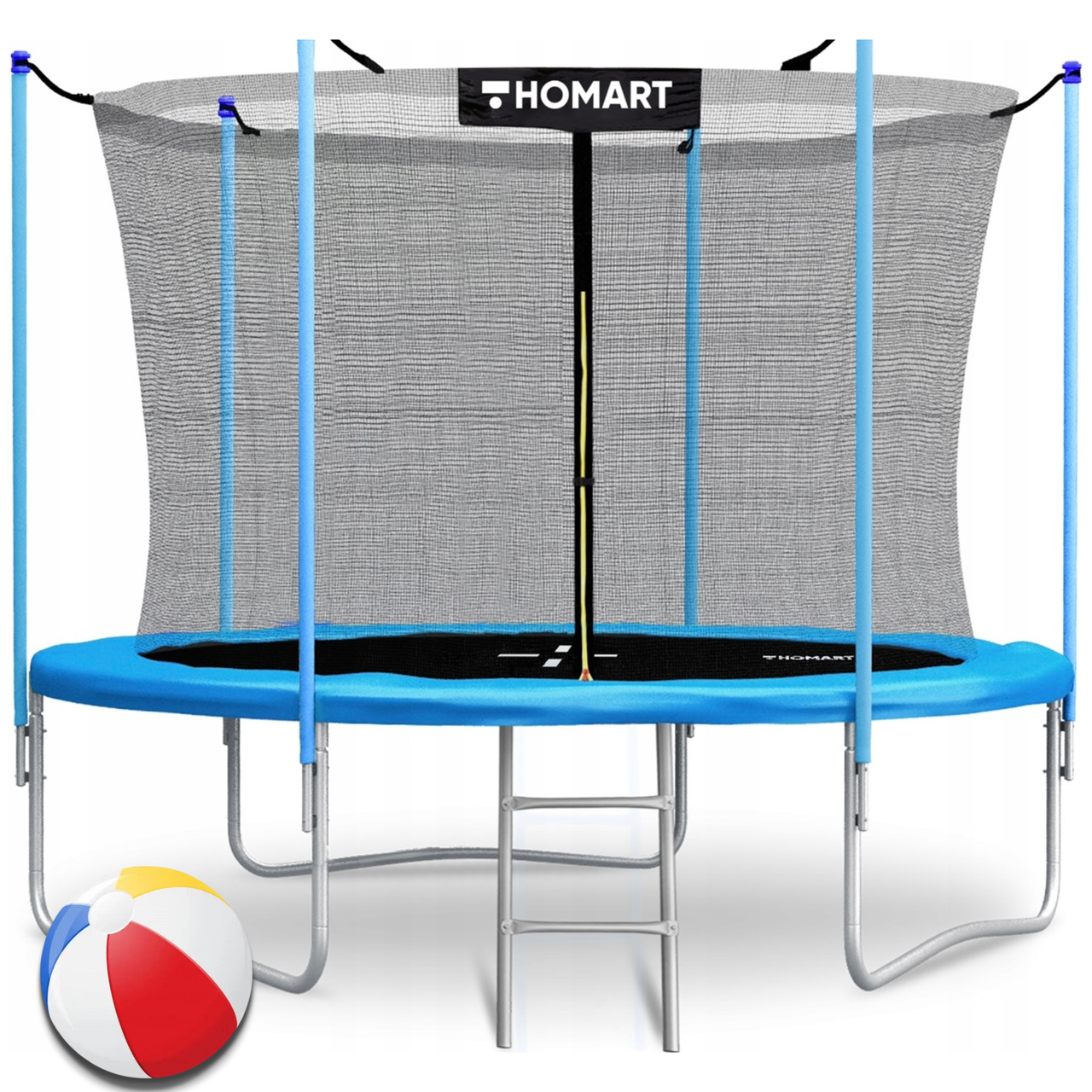 Батут Homart 8ft/252 см з внутрішньою сіткою та драбинкою + м'яч (9522)