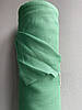 Салатова сорочково-платтєва 100% лляна тканина, колір 393, фото 6