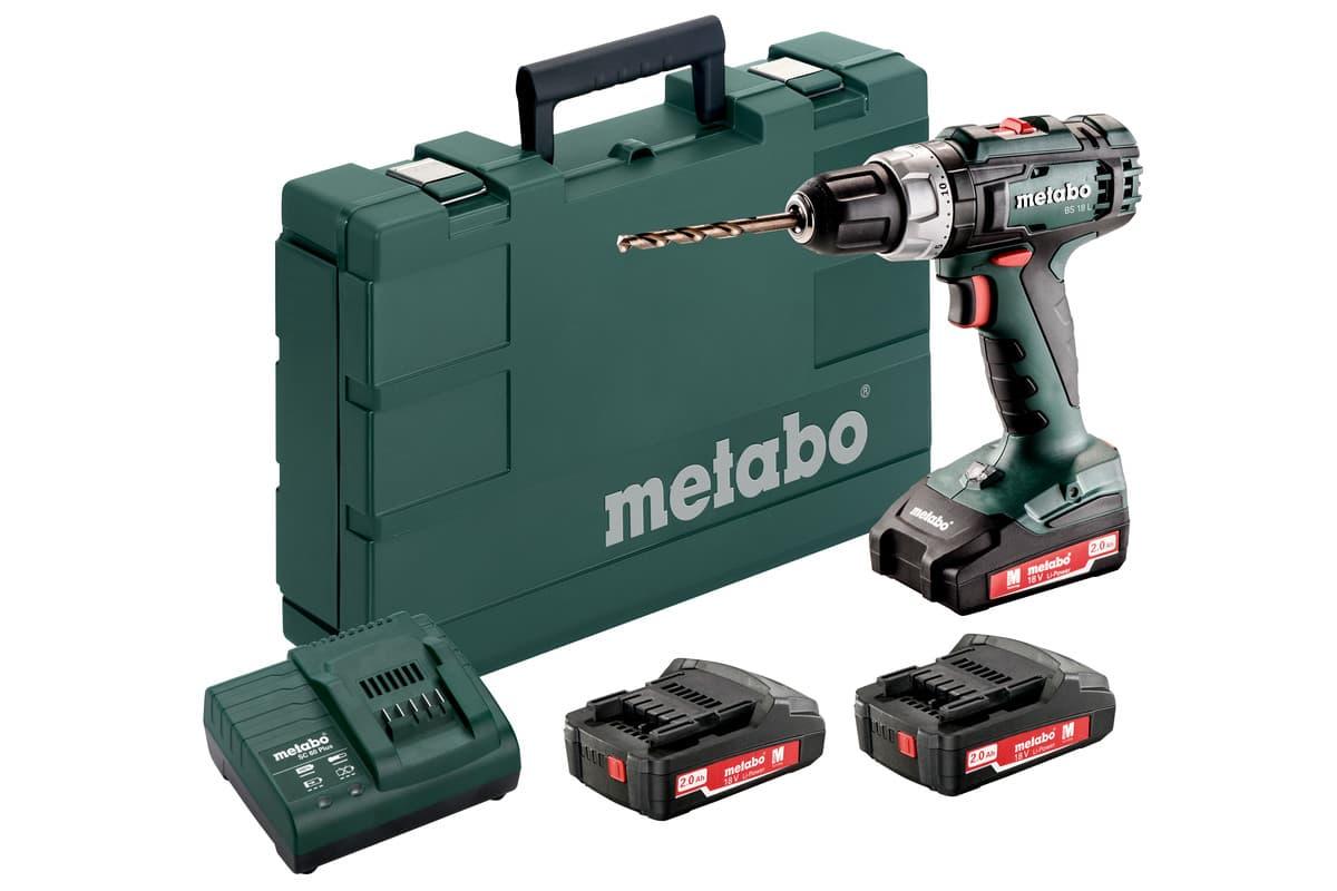 Акумуляторний шурупокрут Metabo BS 18 L Set (Безкоштову доставку)