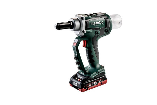 Акумуляторний заклепник Metabo NP 18 LTX BL 5.0 2*4.0 А·год (Безкоштову доставку), фото 1
