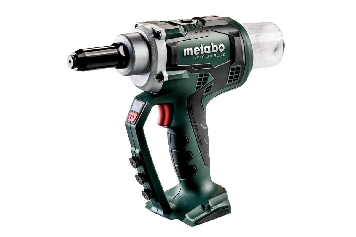 Акумуляторний заклепник Metabo NP 18 LTX BL 5.0 каркас + MetaLoc (Безкоштовна доставка)