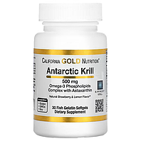 Antarctic Krill Oil with Astaxanthin RIMFROST 500 мг California Gold Nutrition 30 капсул